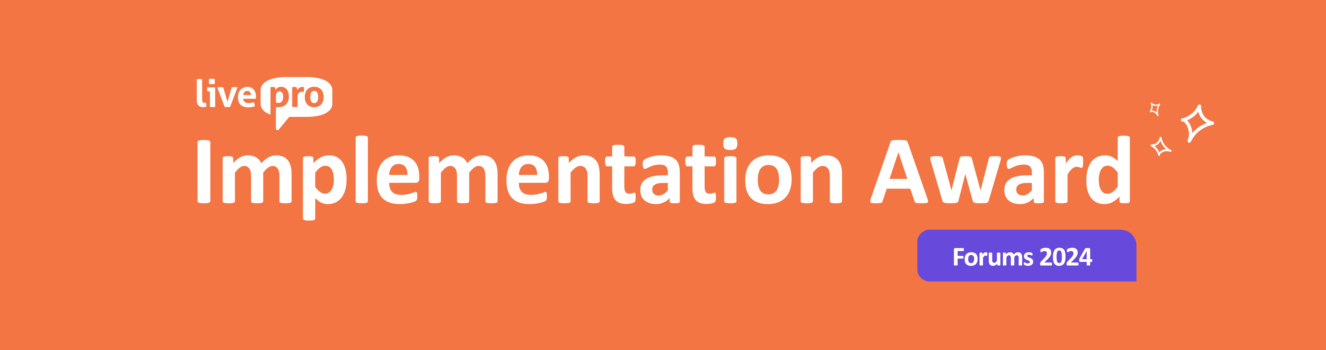 Banner - livepro innovation award